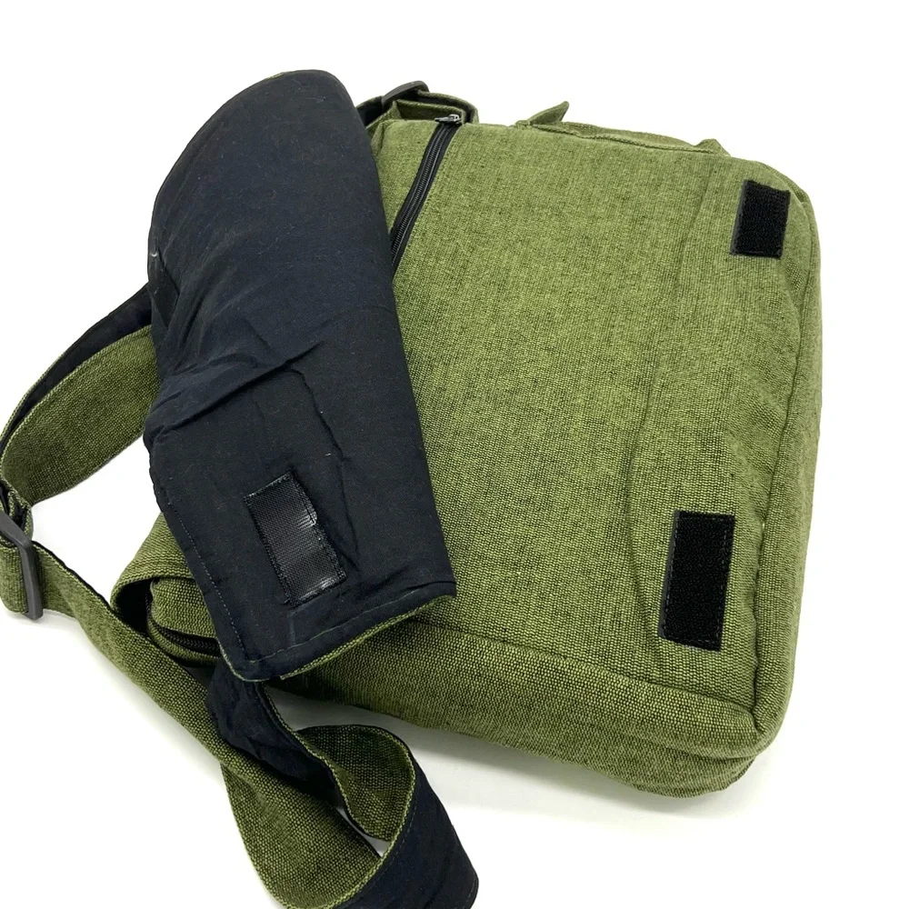 Yin Yang Embroidered Laptop Messenger Bag